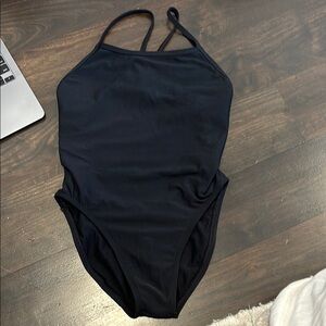 Black One-Piece Swimsuit